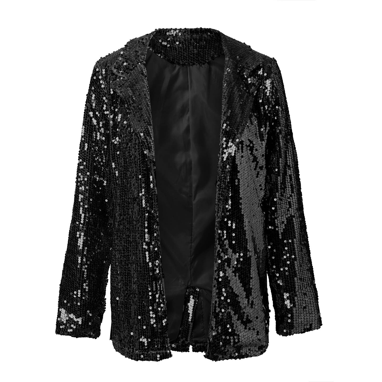Damen Blazer mit Pailletten – Glänzend, Offen & Festlich Elegant