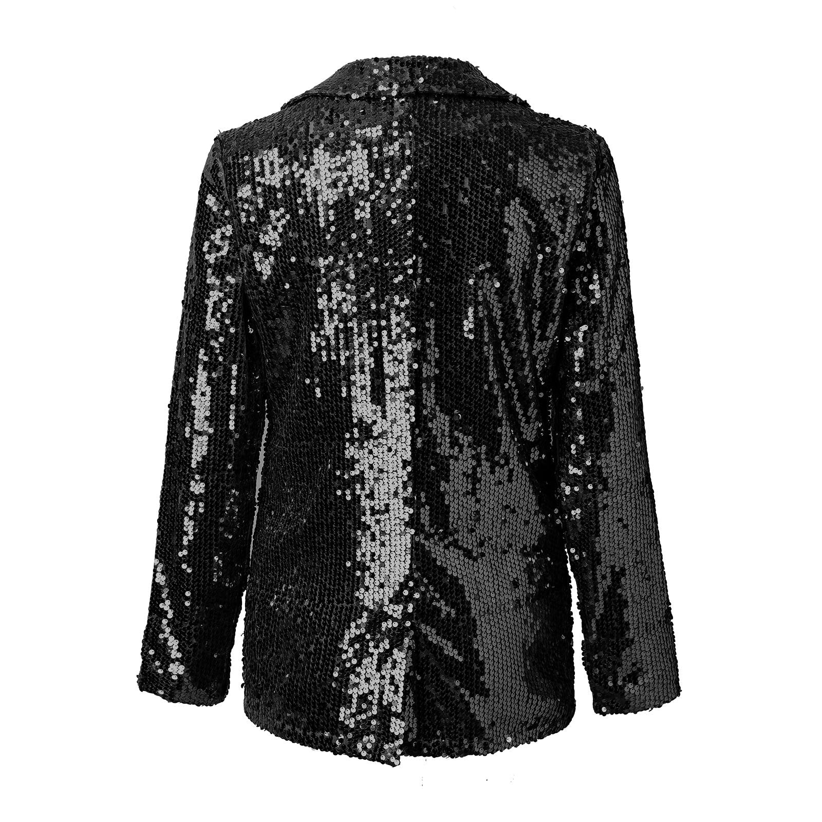 Damen Blazer mit Pailletten – Glänzend, Offen & Festlich Elegant