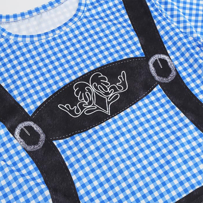 Wiesngaudi – T-Shirt mit Lederhosen-Aufdruck – Dein Spaß-Ticket zur Wiesn