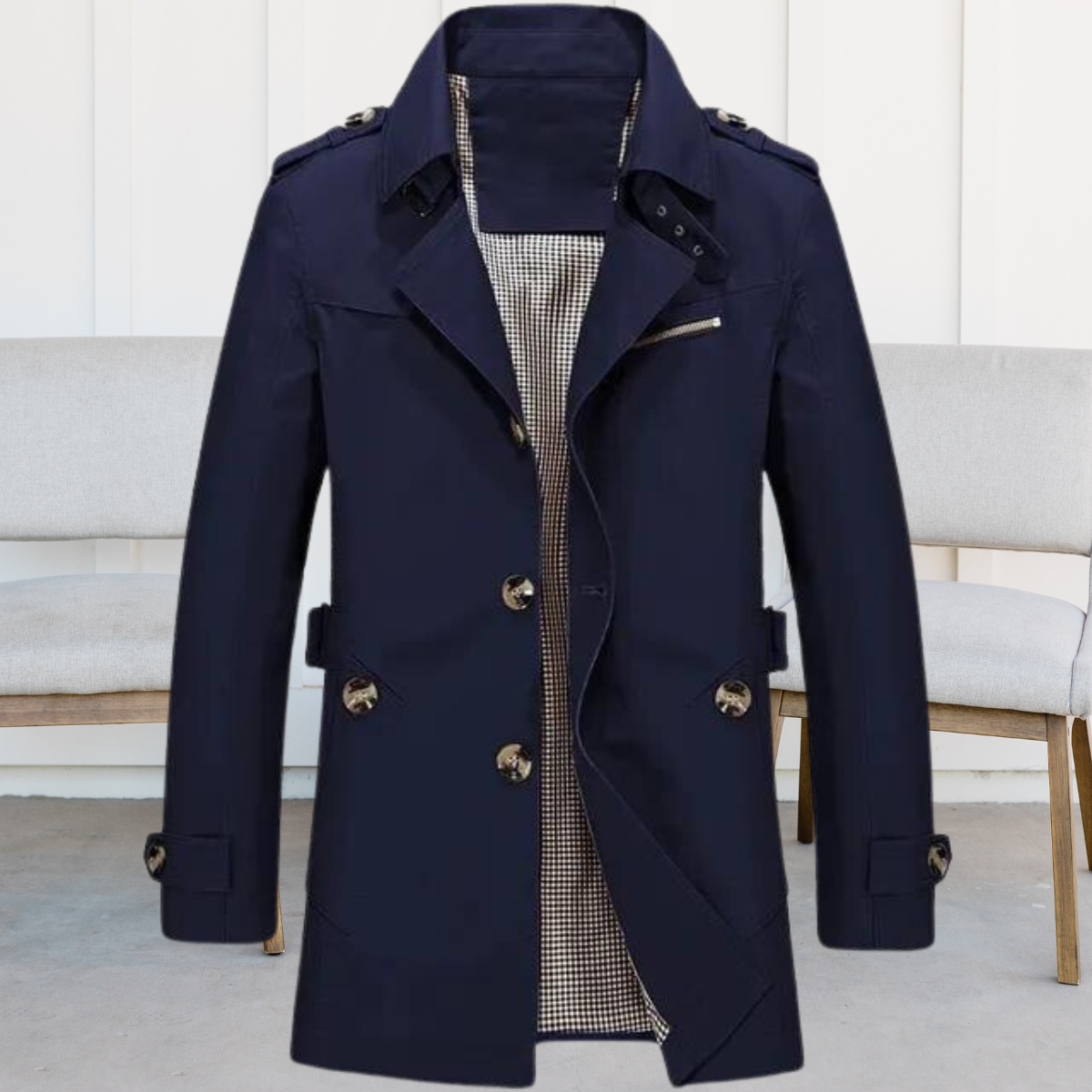 Windbreaker-Mantel aus reiner Baumwolle - Jim