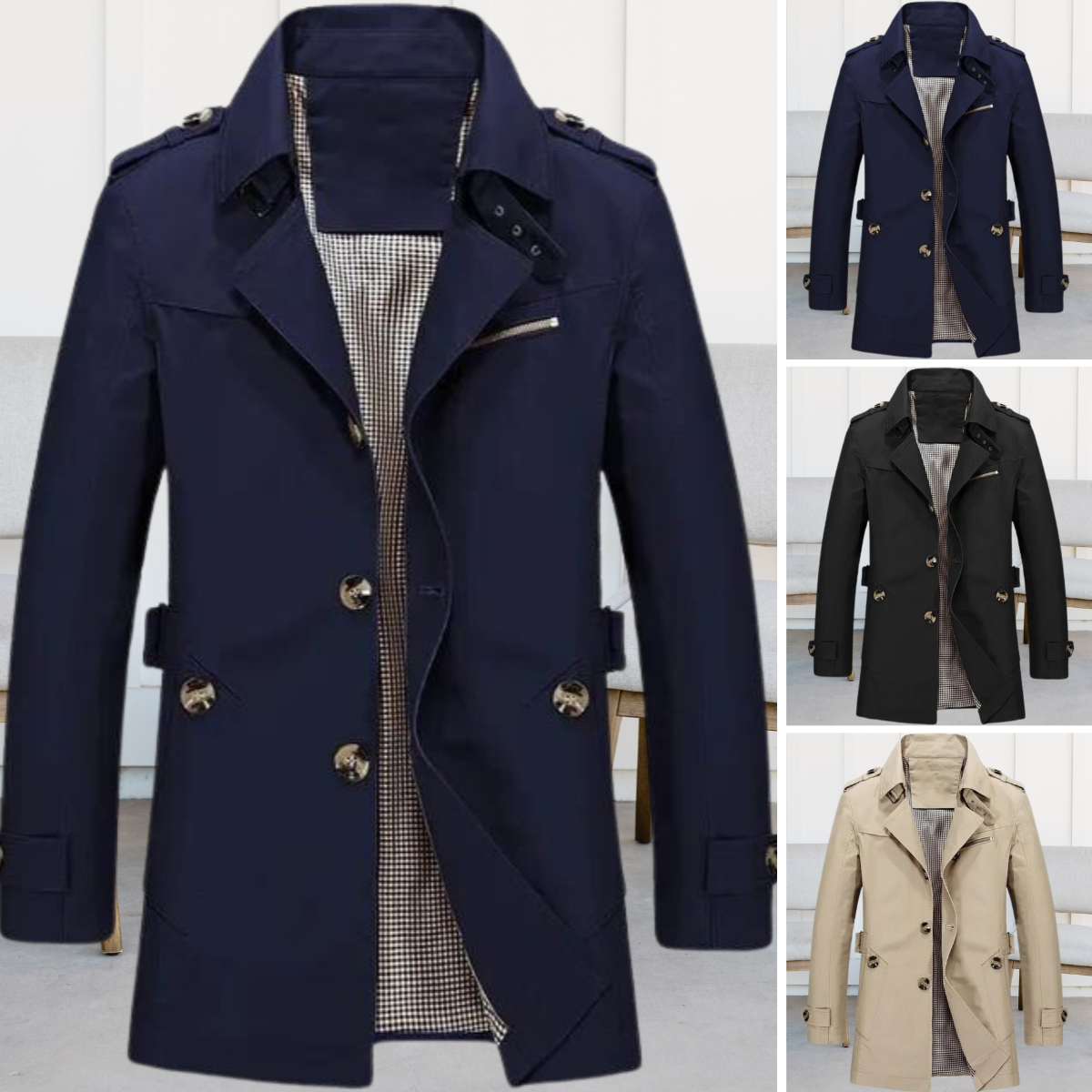 Windbreaker-Mantel aus reiner Baumwolle - Jim