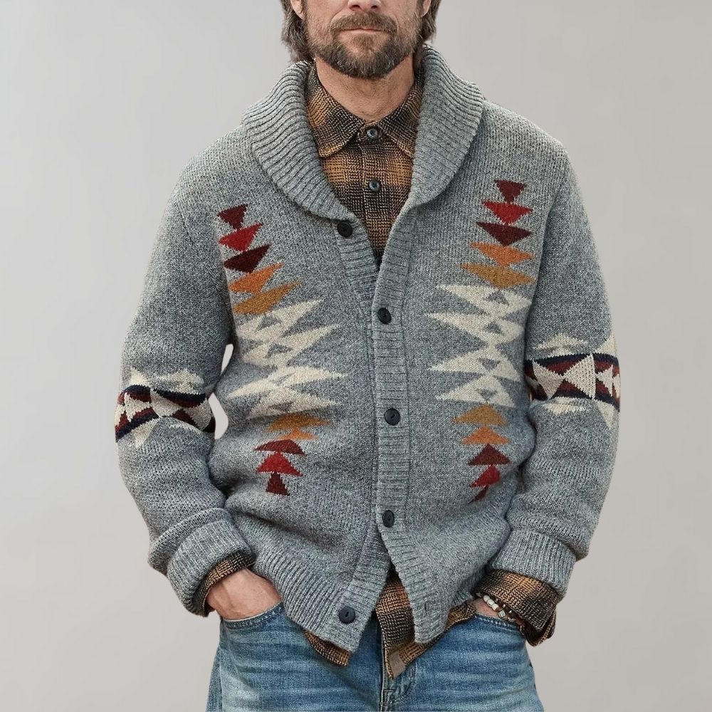 Trendige Strickjacke für Männer