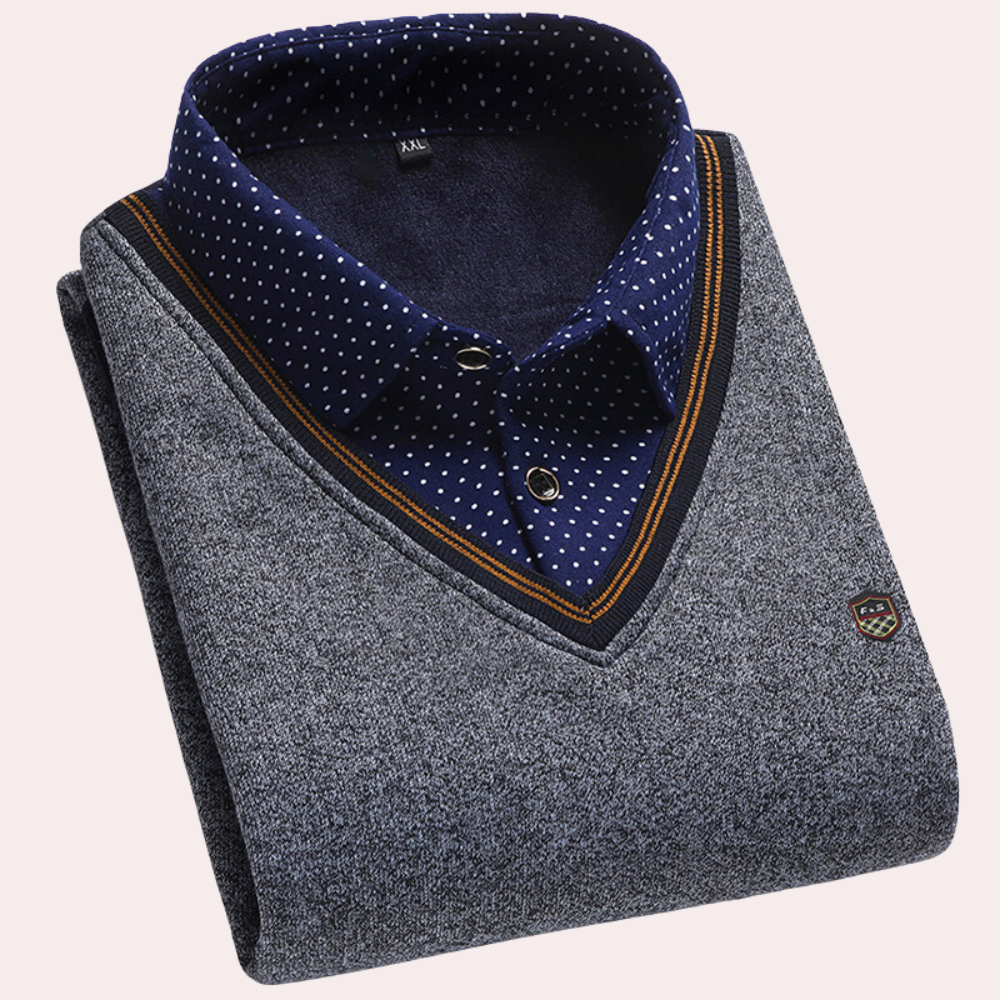 Hemdkragenpullover für Männer