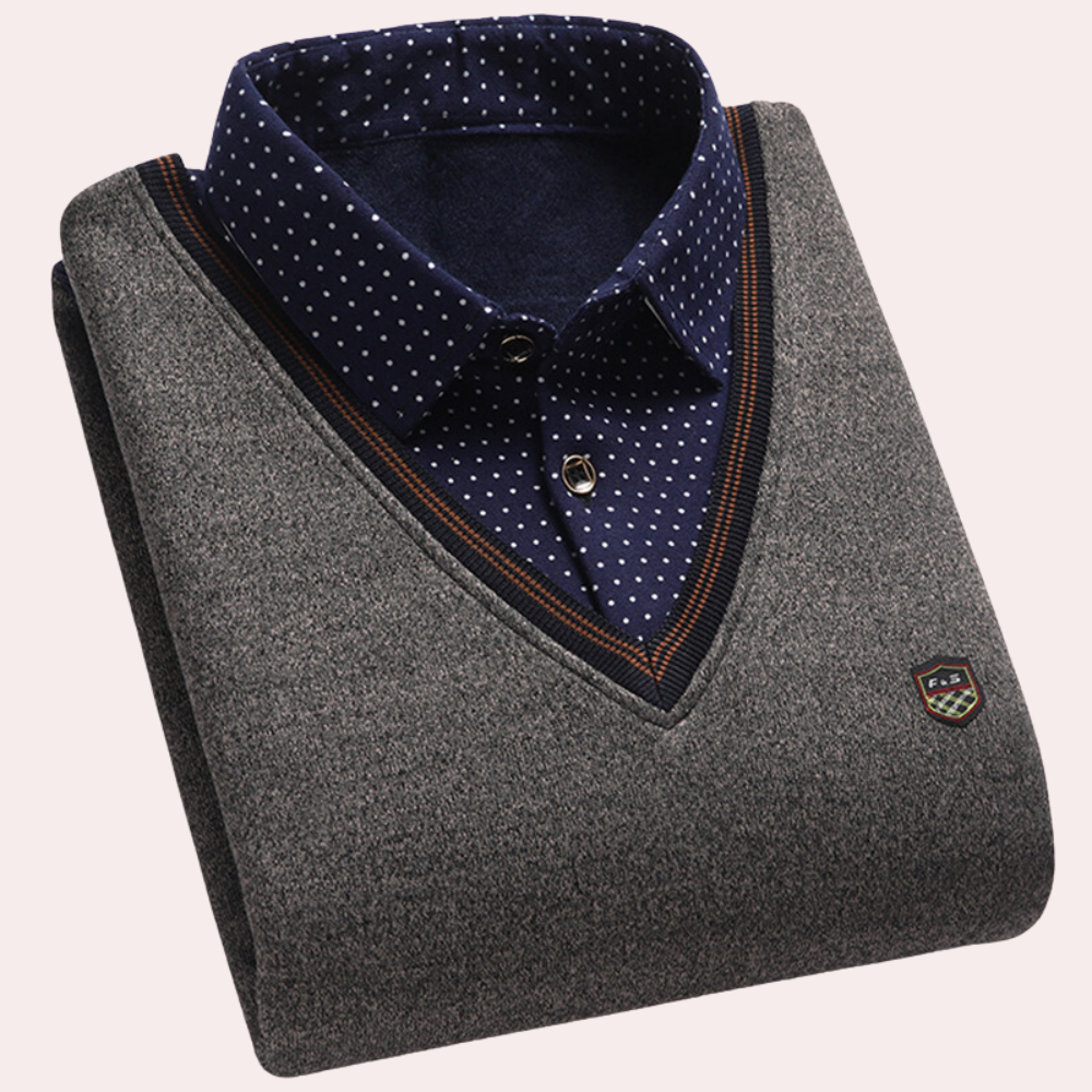Hemdkragenpullover für Männer