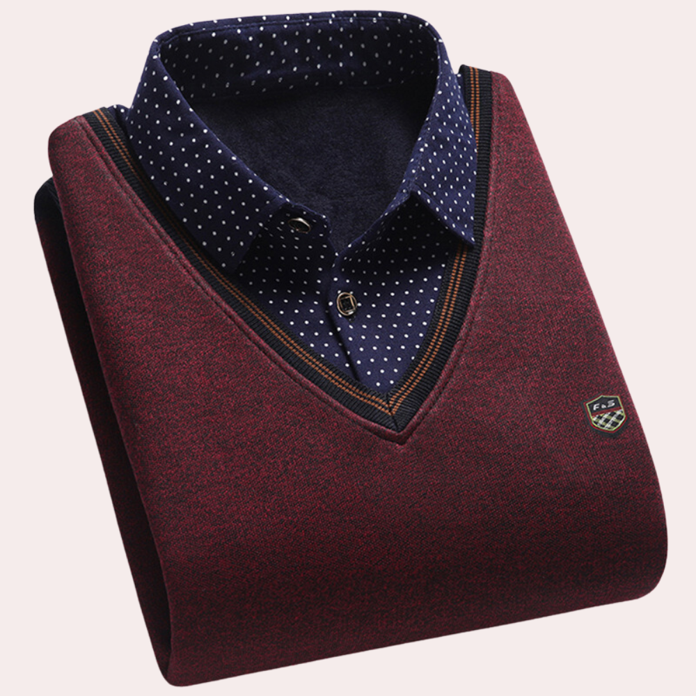 Hemdkragenpullover für Männer