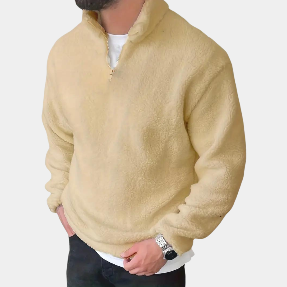 Yann - Modischer Herrenpullover mit Reißverschluss