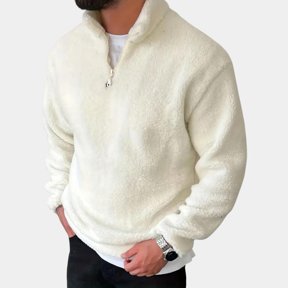 Yann - Modischer Herrenpullover mit Reißverschluss