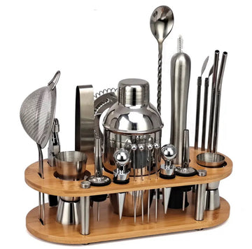 Devako Professionele Bartender Set - 23-delig, Fassungsvermögen 350ml-750ml, Komplette Cocktailtools