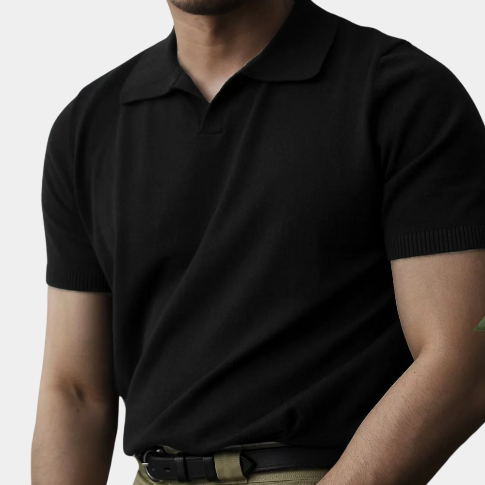 Klassisches gestricktes Poloshirt für Männer - Folke