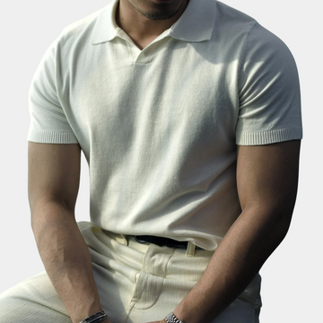 Klassisches gestricktes Poloshirt für Männer - Folke