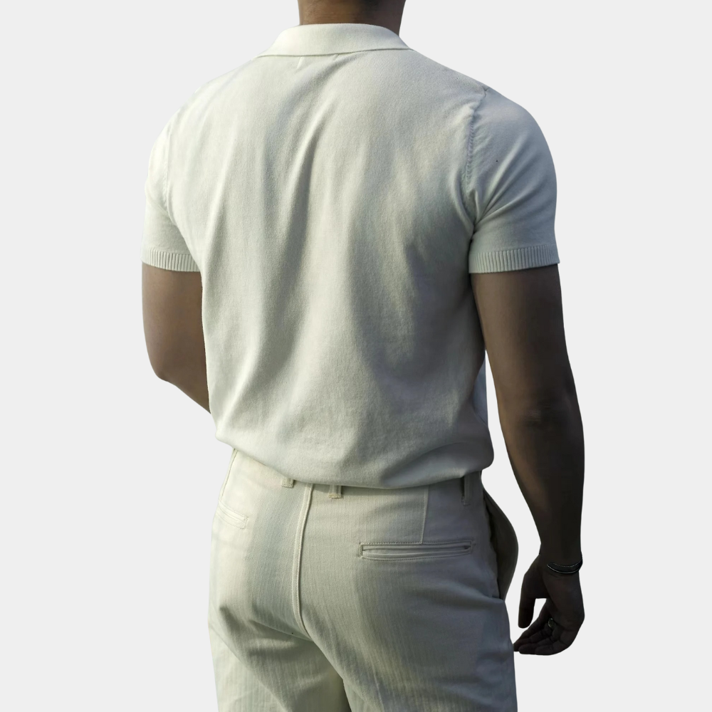 Klassisches gestricktes Poloshirt für Männer - Folke