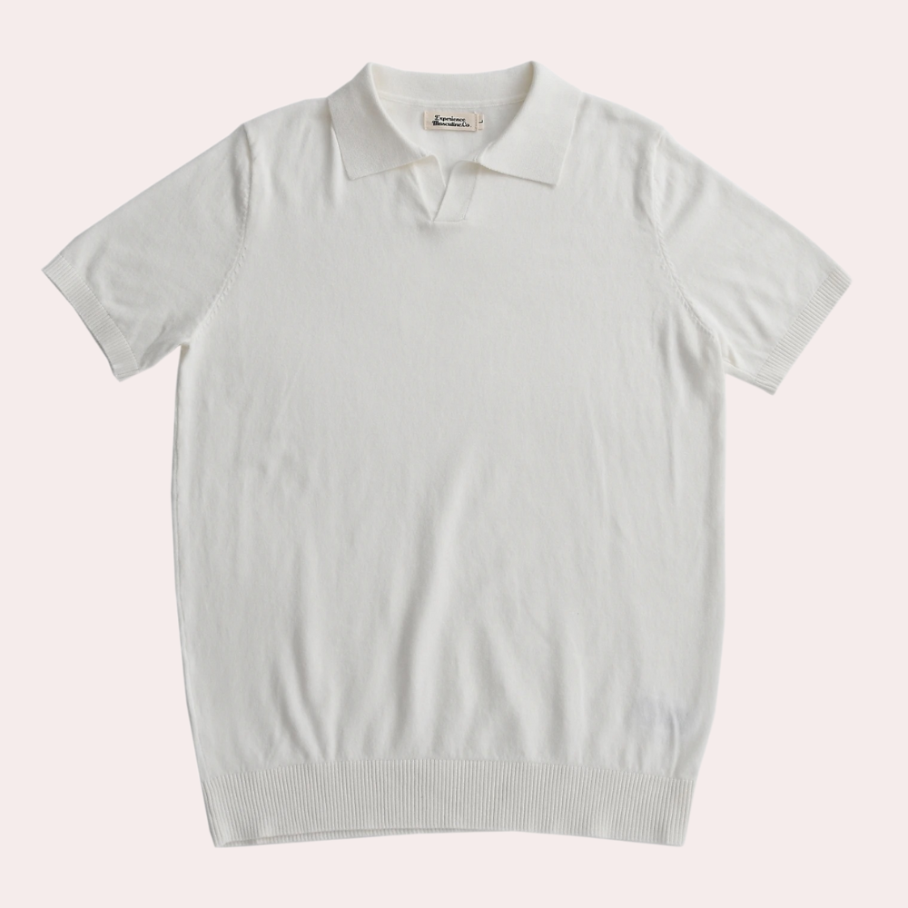Klassisches gestricktes Poloshirt für Männer - Folke