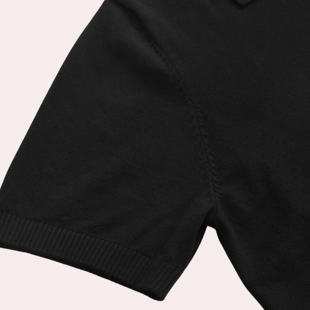 Klassisches gestricktes Poloshirt für Männer - Folke
