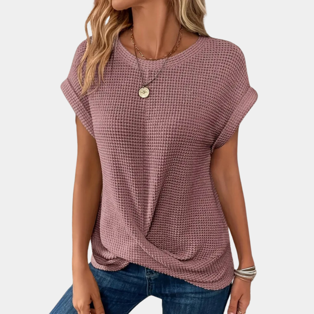 Rundhals-T-Shirt für Frauen - Magnolia