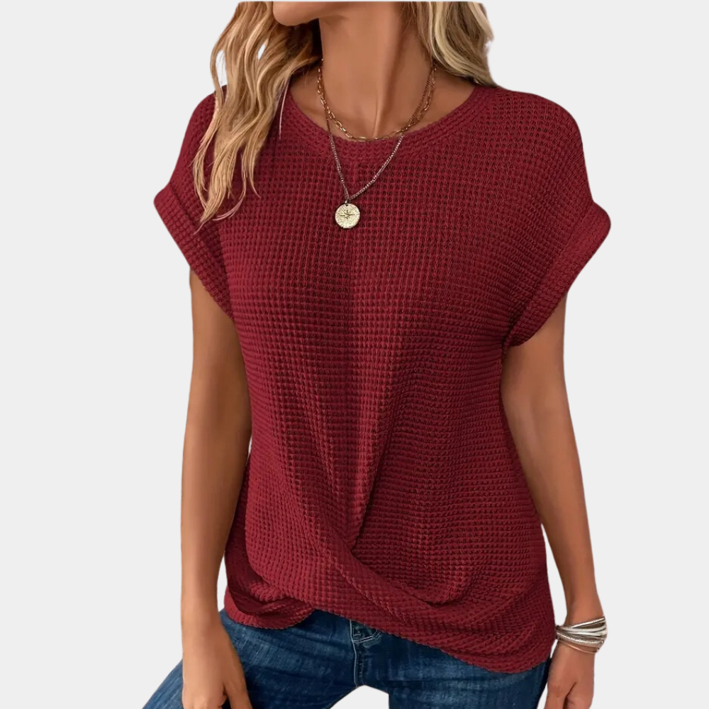 Rundhals-T-Shirt für Frauen - Magnolia