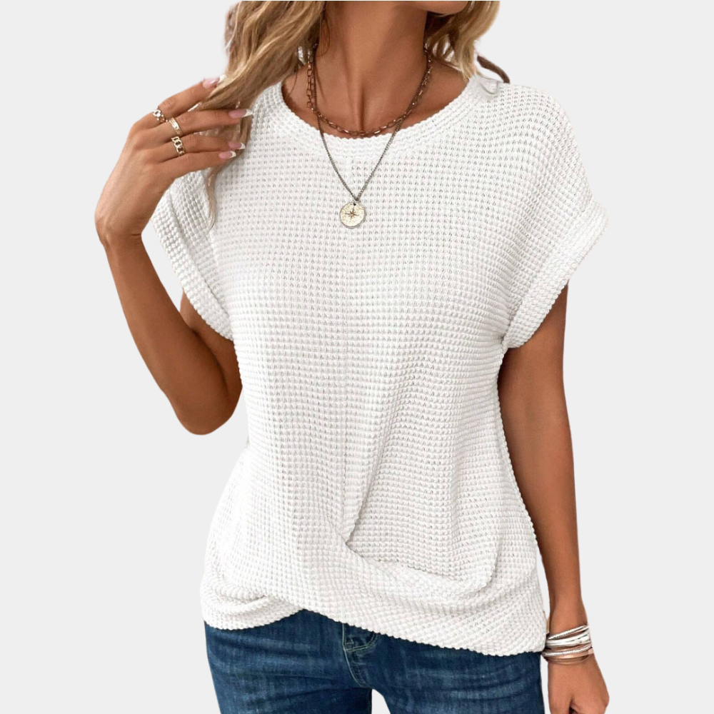 Rundhals-T-Shirt für Frauen - Magnolia