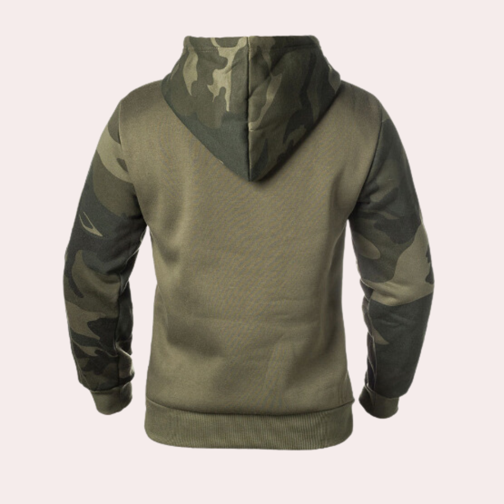 Fritz - Stylisches Kapuzensweatshirt in Camouflage für Männer