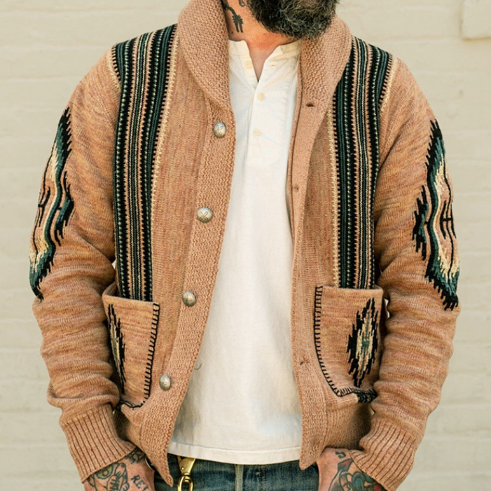 Earl - Elegante Herrenstrickjacke mit Knopfverschluss