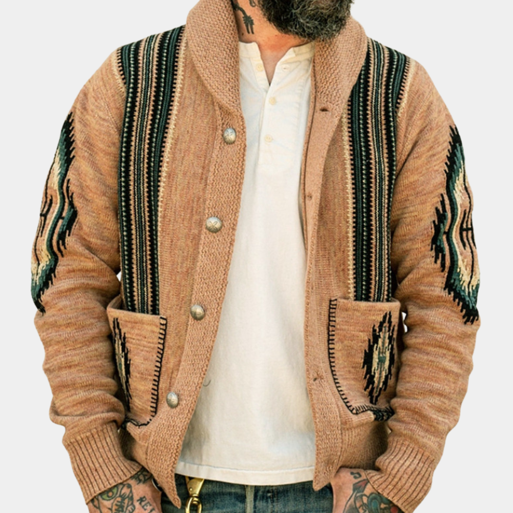 Earl - Elegante Herrenstrickjacke mit Knopfverschluss