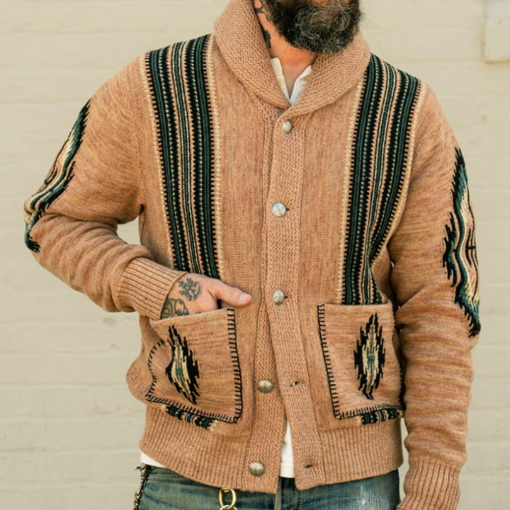 Earl - Elegante Herrenstrickjacke mit Knopfverschluss