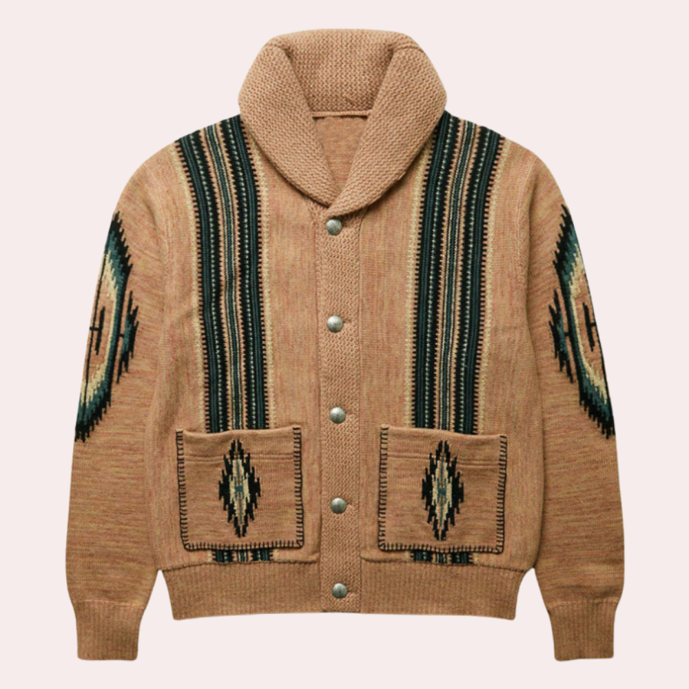 Earl - Elegante Herrenstrickjacke mit Knopfverschluss