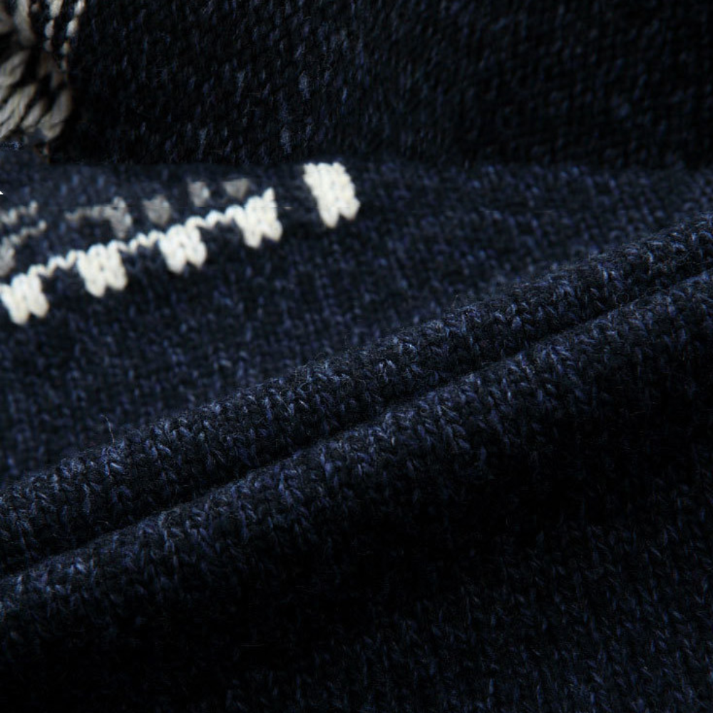 Dietmar - Klassische Stehkragen-Strickjacke für Männer