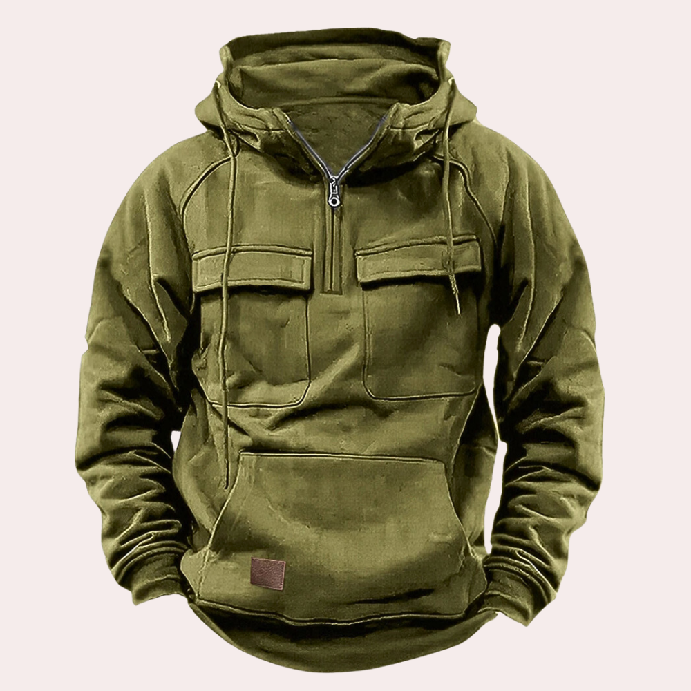 Sergej - afslappet herre-hoodie med flere lommer