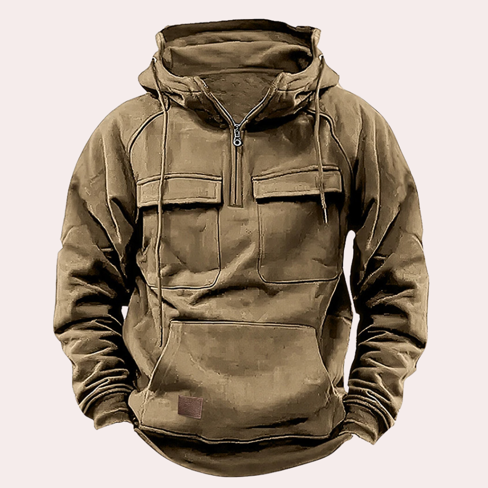 Sergej - afslappet herre-hoodie med flere lommer