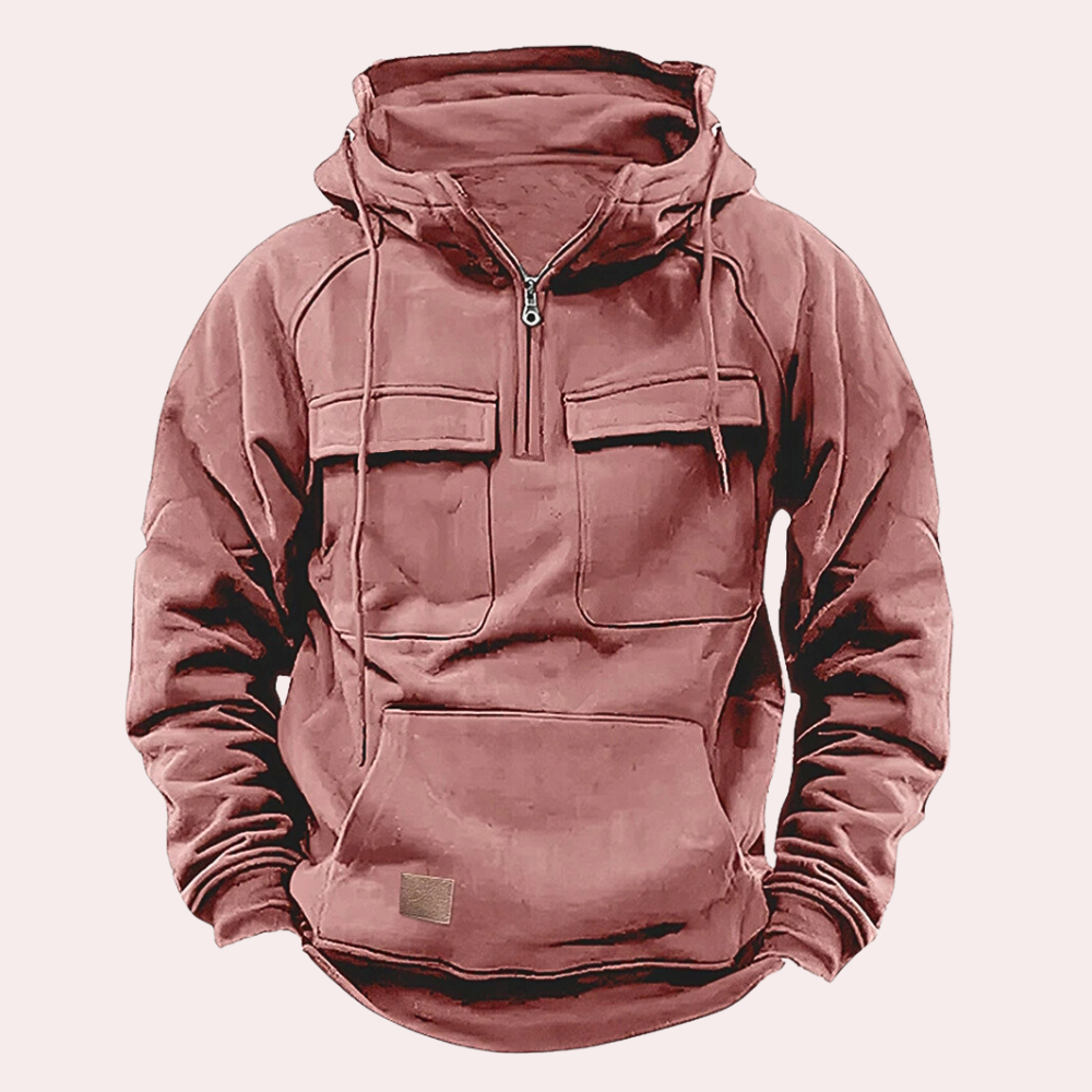 Sergej - afslappet herre-hoodie med flere lommer