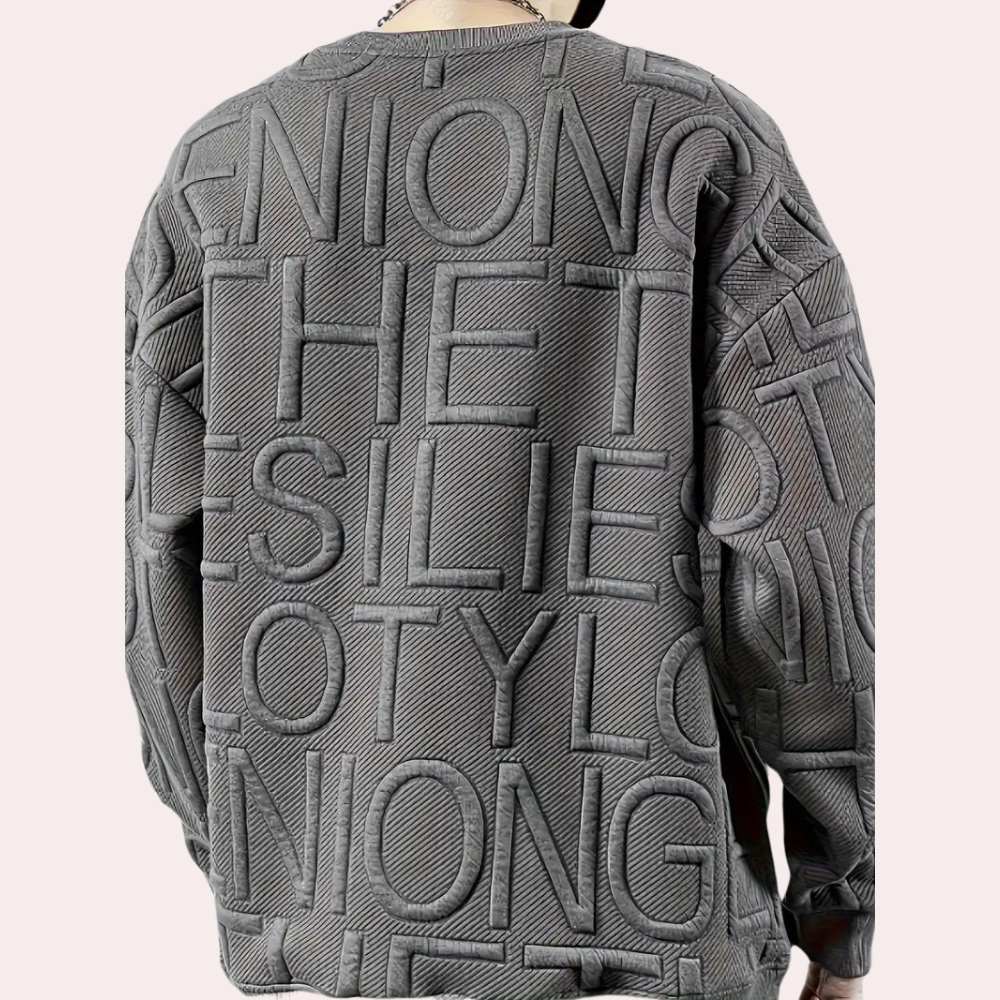 Rolf - Dicker und warmer Jacquard-Pullover für Männer
