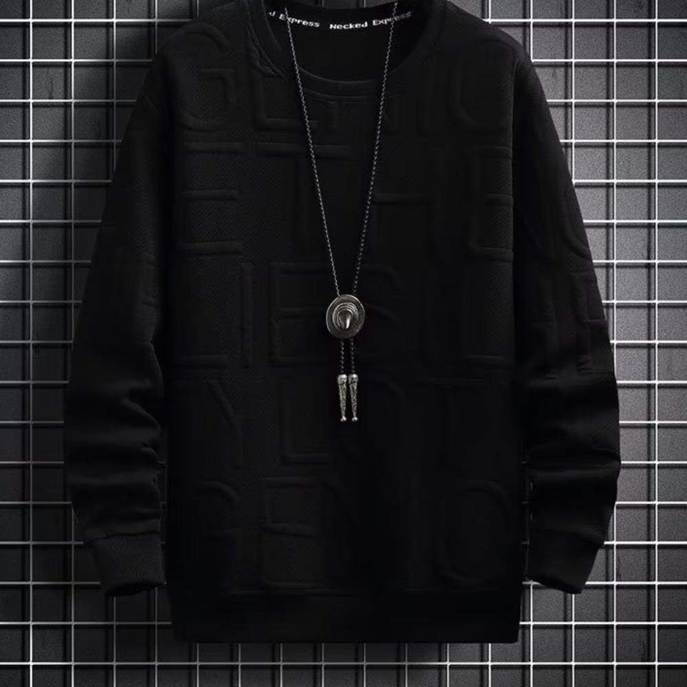 Rolf - Dicker und warmer Jacquard-Pullover für Männer