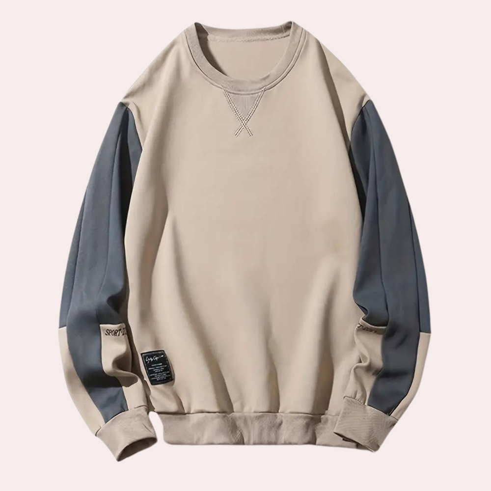 Alexandro - Trendiges Sweatshirt mit Farbkontrast für Männer