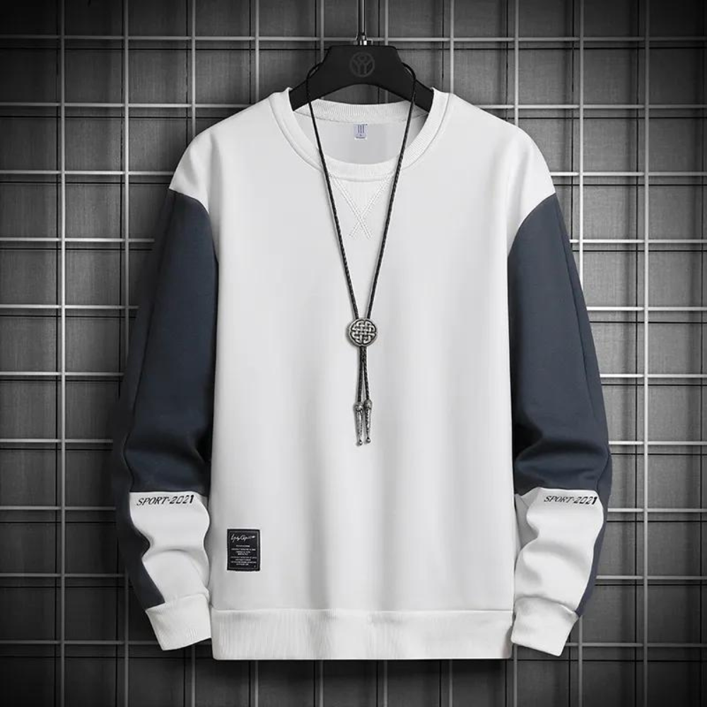 Alexandro - Trendiges Sweatshirt mit Farbkontrast für Männer