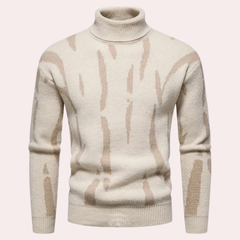 Kostas - Winterpullover mit hohem Halsausschnitt für Männer