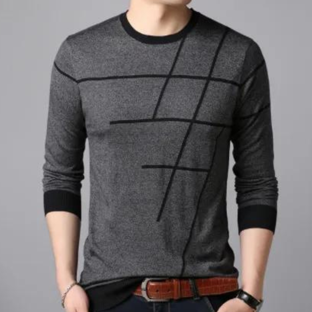 Stas - Geometrischer Pullover für Männer