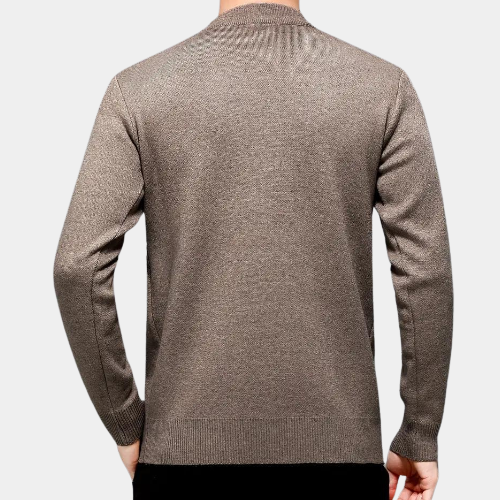 Iulian - Entspannter atmungsaktiver Strickpullover für Männer