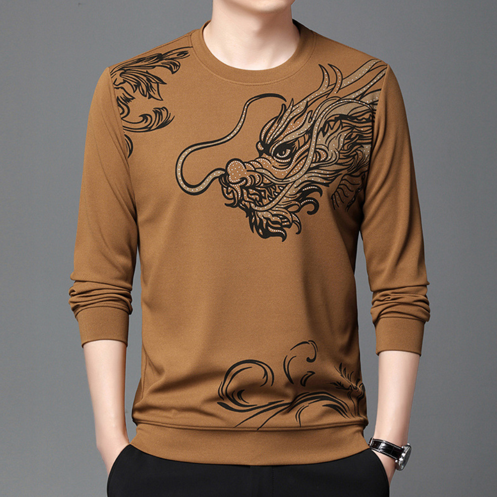 Mihnea - Lässiges Rundhals-Sweatshirt für Männer