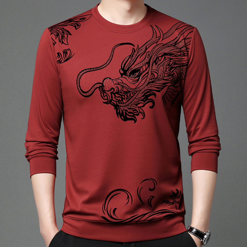 Mihnea - Lässiges Rundhals-Sweatshirt für Männer