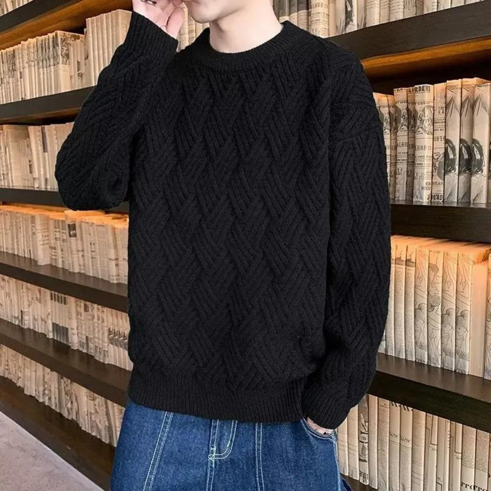 Kronid - Trendy og afslappet striktrøje til mænd