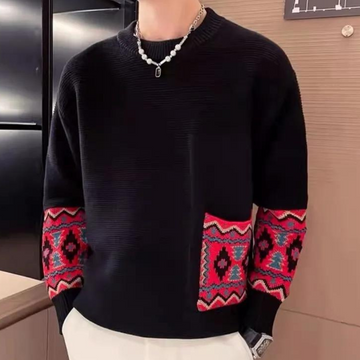Cosmin - Herren Pullover mit Rundhalsausschnitt