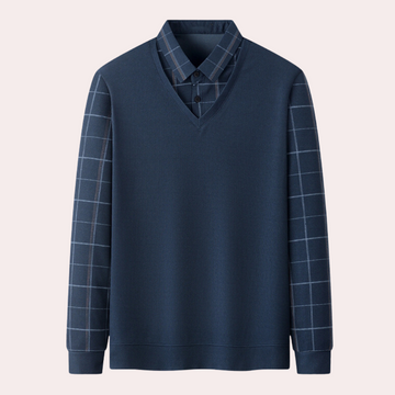 Bram - Lässiger karierter Herren-Strickpullover