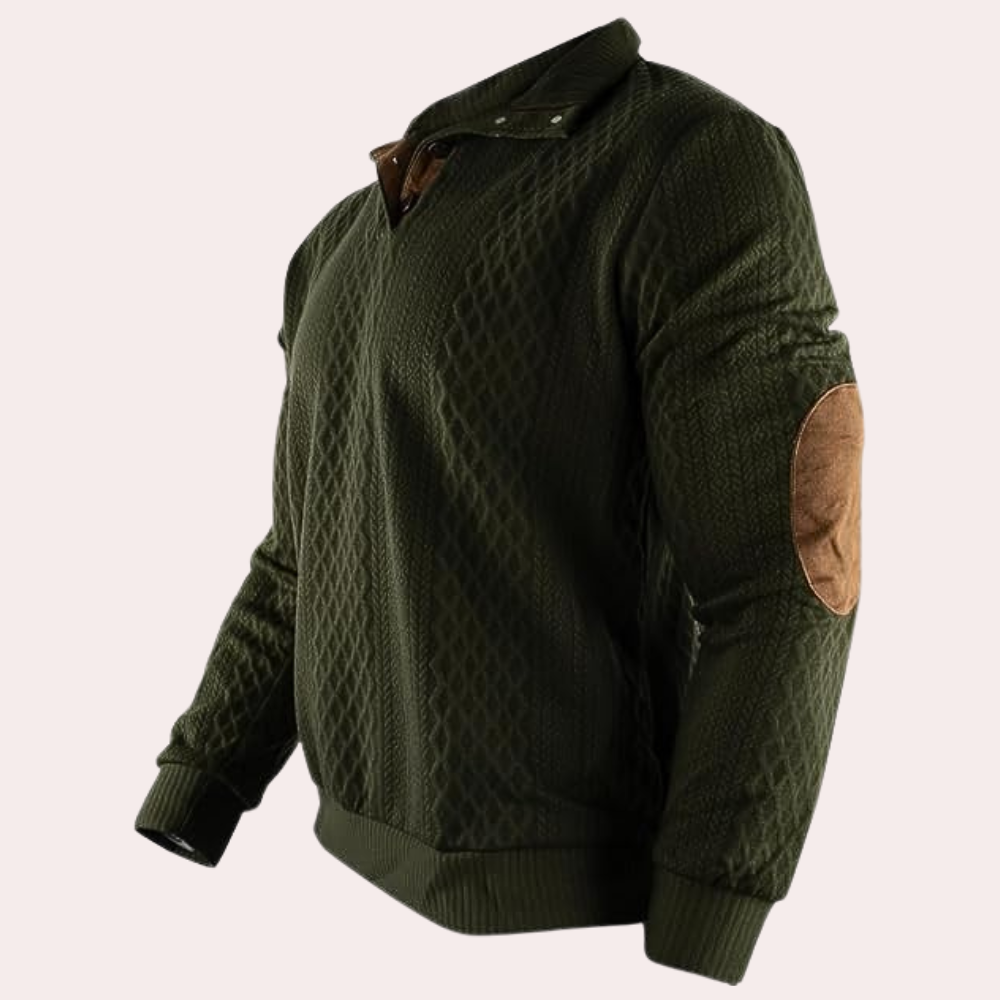 Derrall - Eleganter Herrenpullover mit Knöpfen