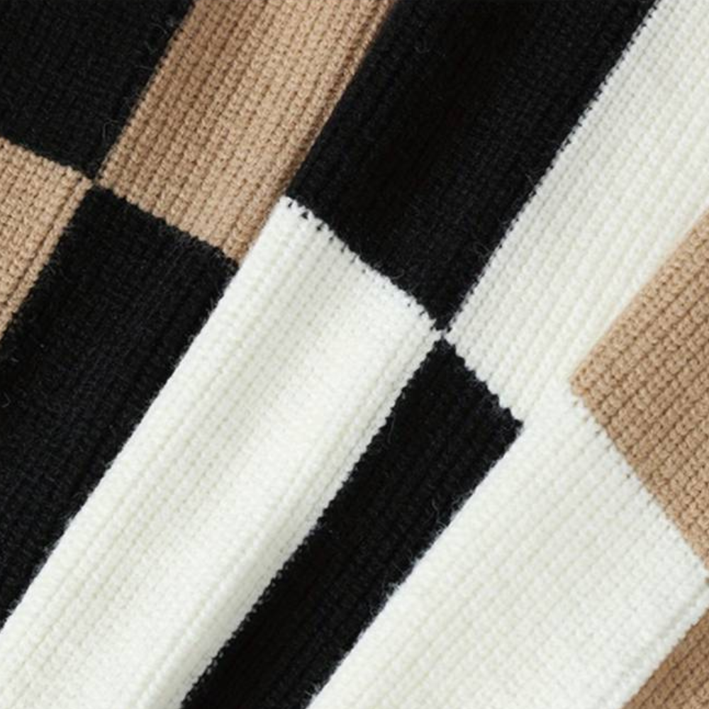 Agoston - Trendiger Farbblock-Pullover für Männer