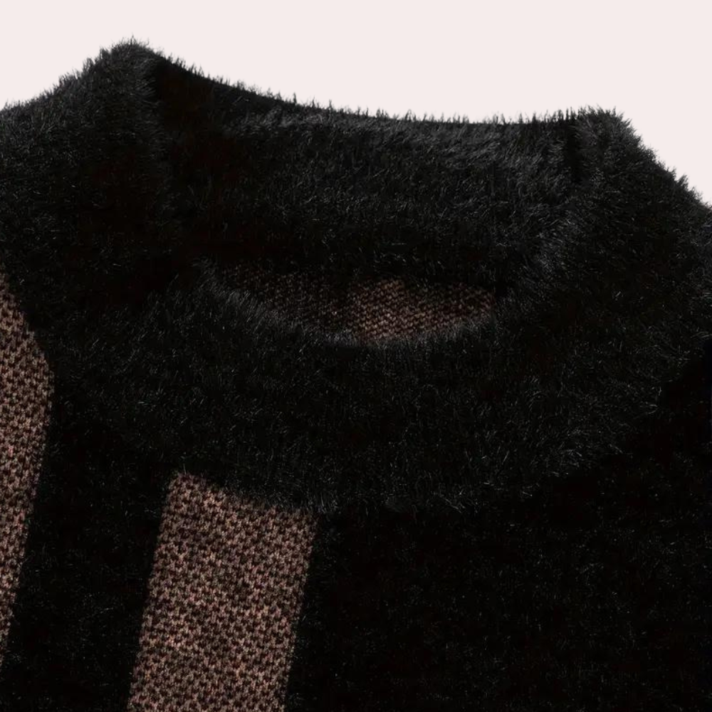 Agusztav - Weicher und dehnbarer Strickpullover für Männer