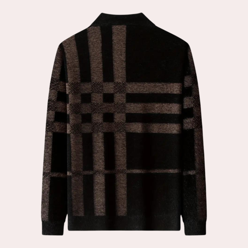 Agusztav - Weicher und dehnbarer Strickpullover für Männer