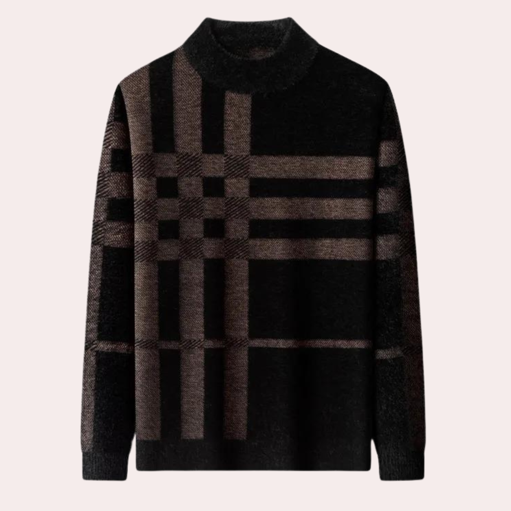 Agusztav - Weicher und dehnbarer Strickpullover für Männer