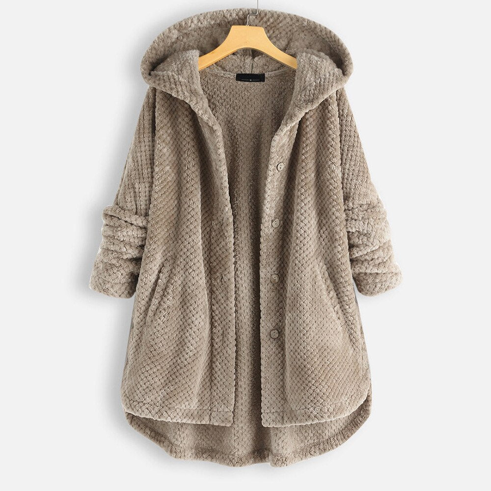 Zavando | Grande veste pour femme avec capuche pour un look hivernal charmant