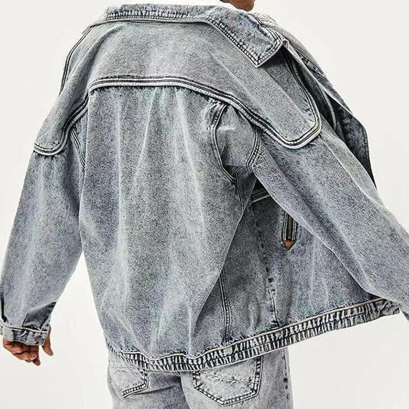 Elias | Denim-Jacke mit Stehkragen