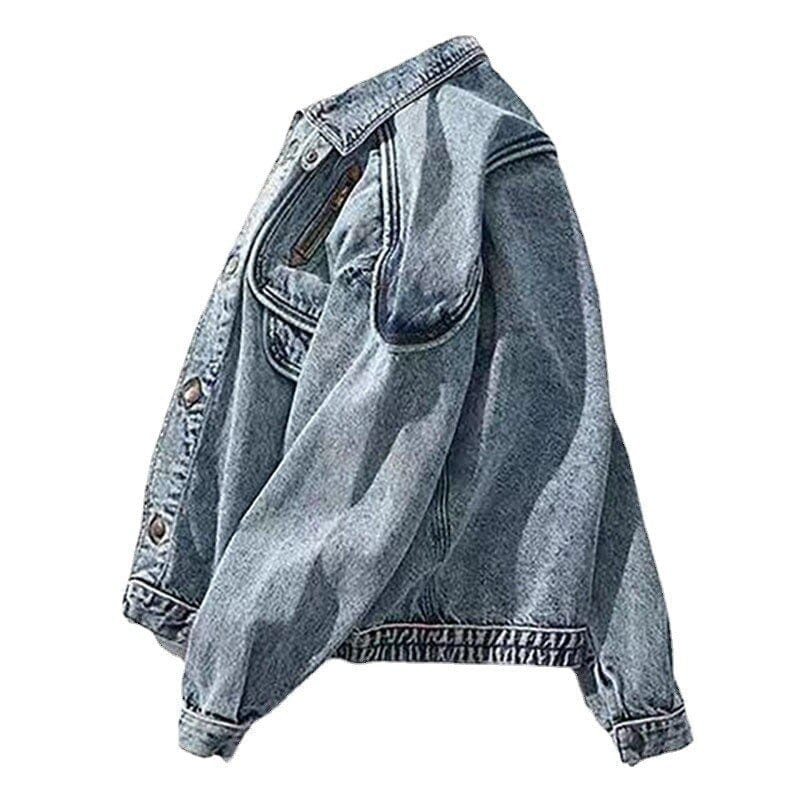 Elias | Denim-Jacke mit Stehkragen