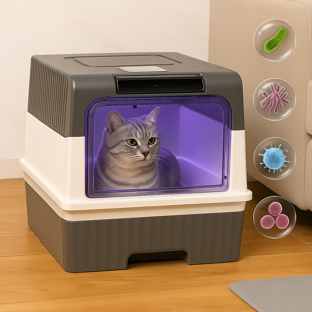 SteriPaw Haven – Automatisches Selbstreinigendes Katzenklo mit UV